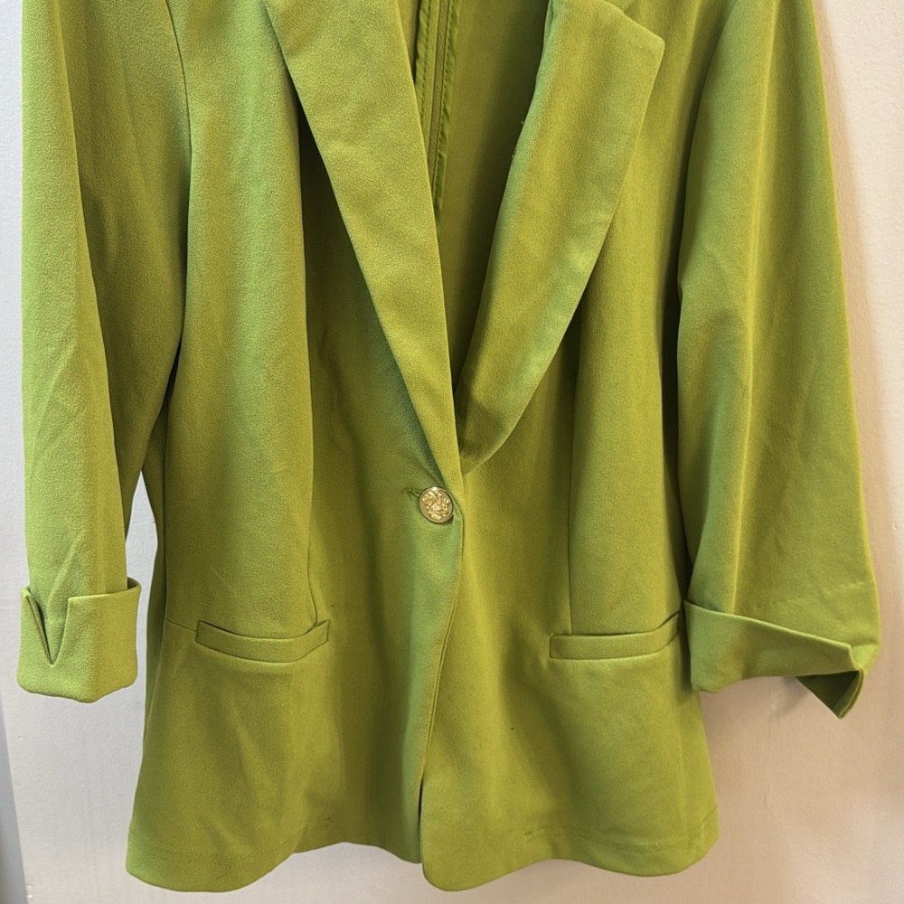 Lime Green Women's Blazer Jacket